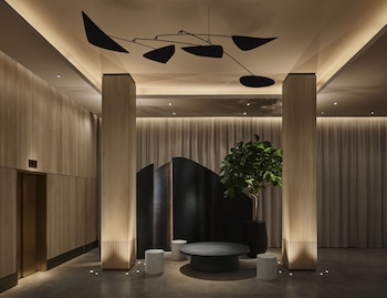 Hotel entrance and lobby at 11 Howard, New York, a Member of Design Hotels