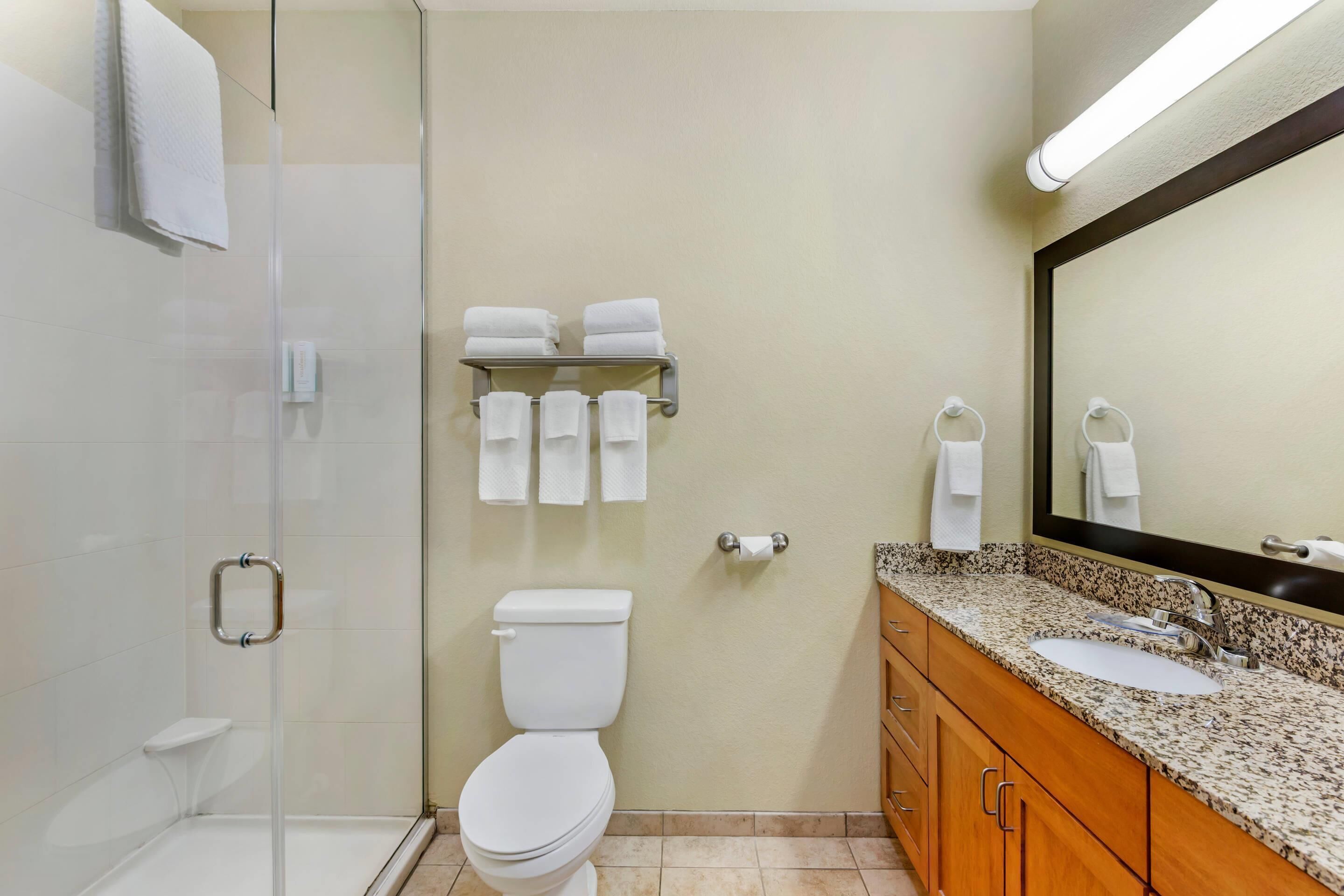 efficiency, suite, 1 king bed with sofa bed, non smoking | premium bedding, desk, iron/ironing board, free wifi