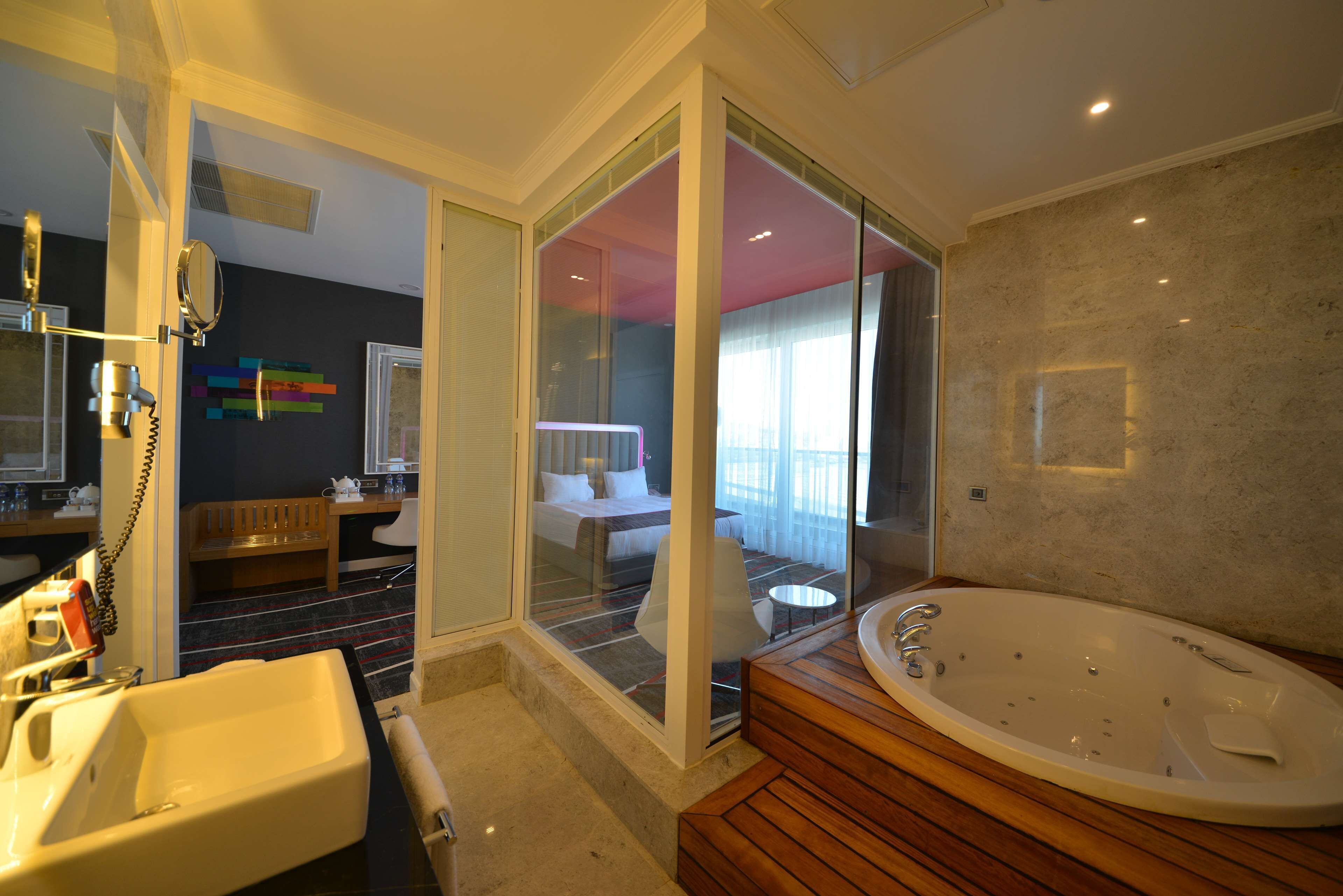 superior room | bathroom | shower, free toiletries, towels