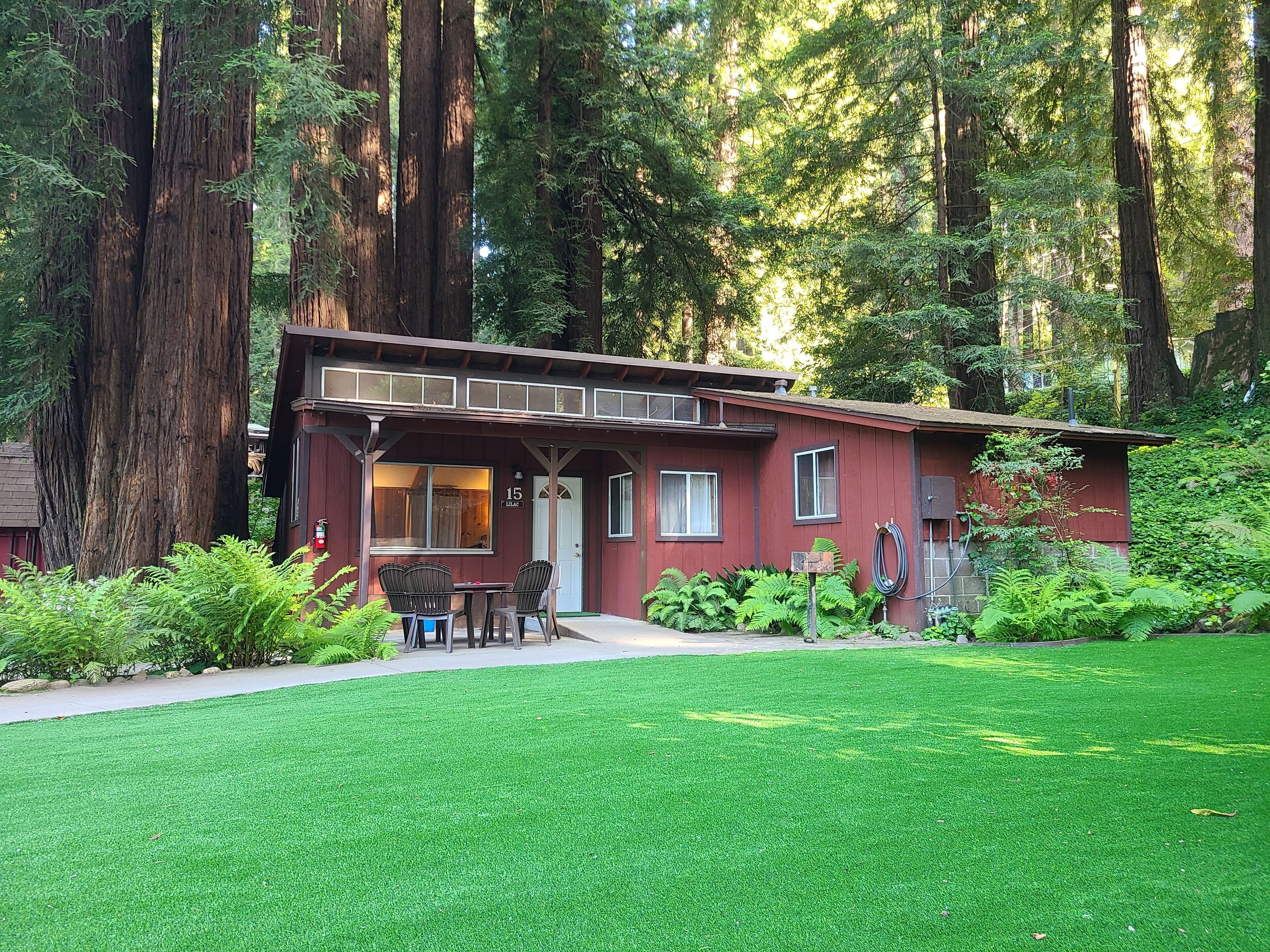 Vue sur la campagne depuis l’hébergement