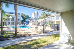 Condo, 1 Bedroom, Poolside | Terrace/patio