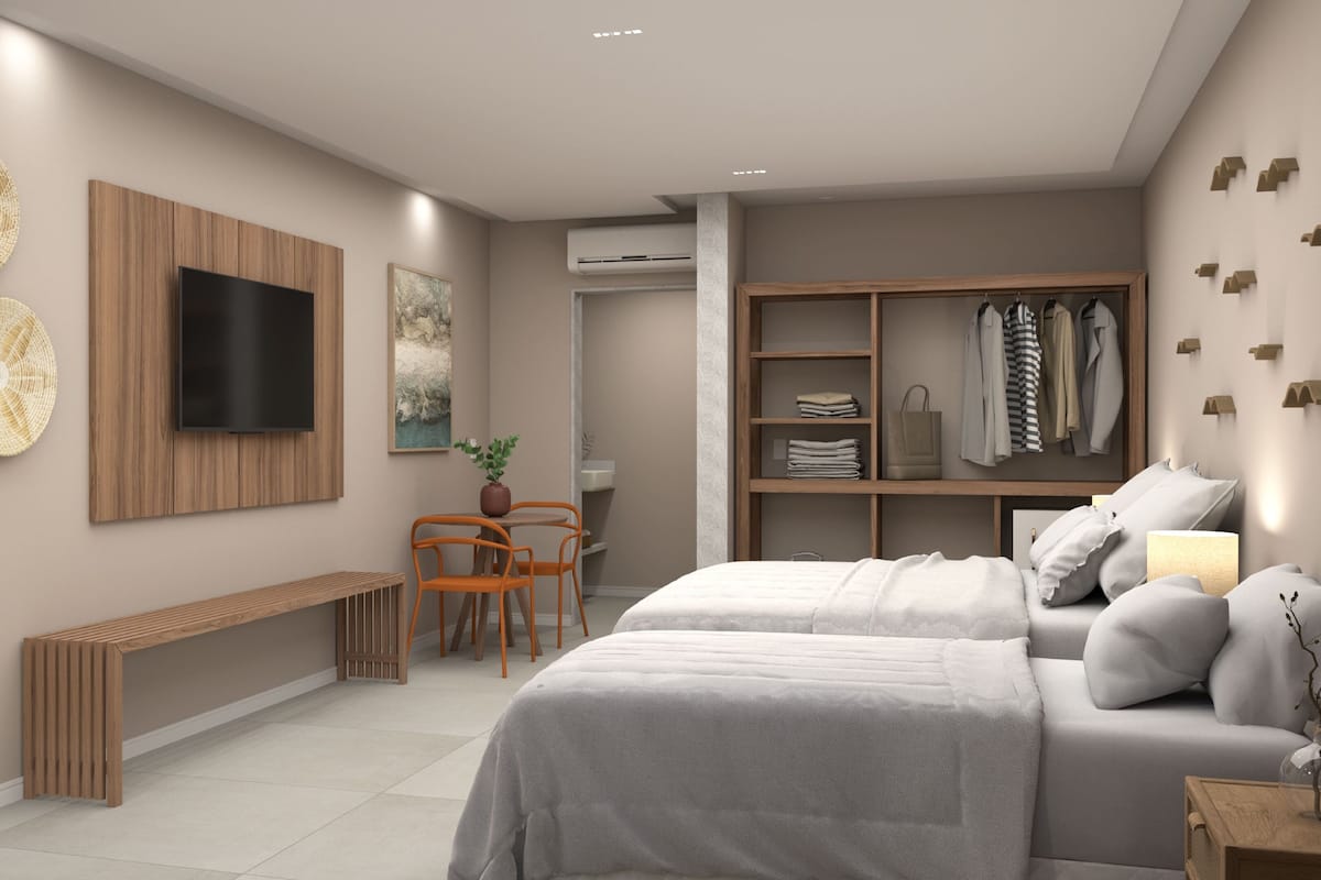 Comfort Room, Jetted Tub, Garden Area | Premium bedding, minibar, iron/ironing board, free WiFi