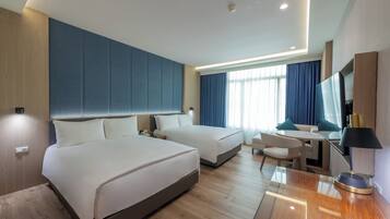 Deluxe Room, 2 Double Beds, Non Smoking | Premium bedding, down comforters, desk, WiFi (free)