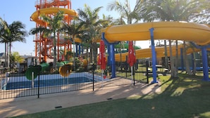 A water park with multiple slides and a pool area. - Riversleigh Guesthouse (Ballina)