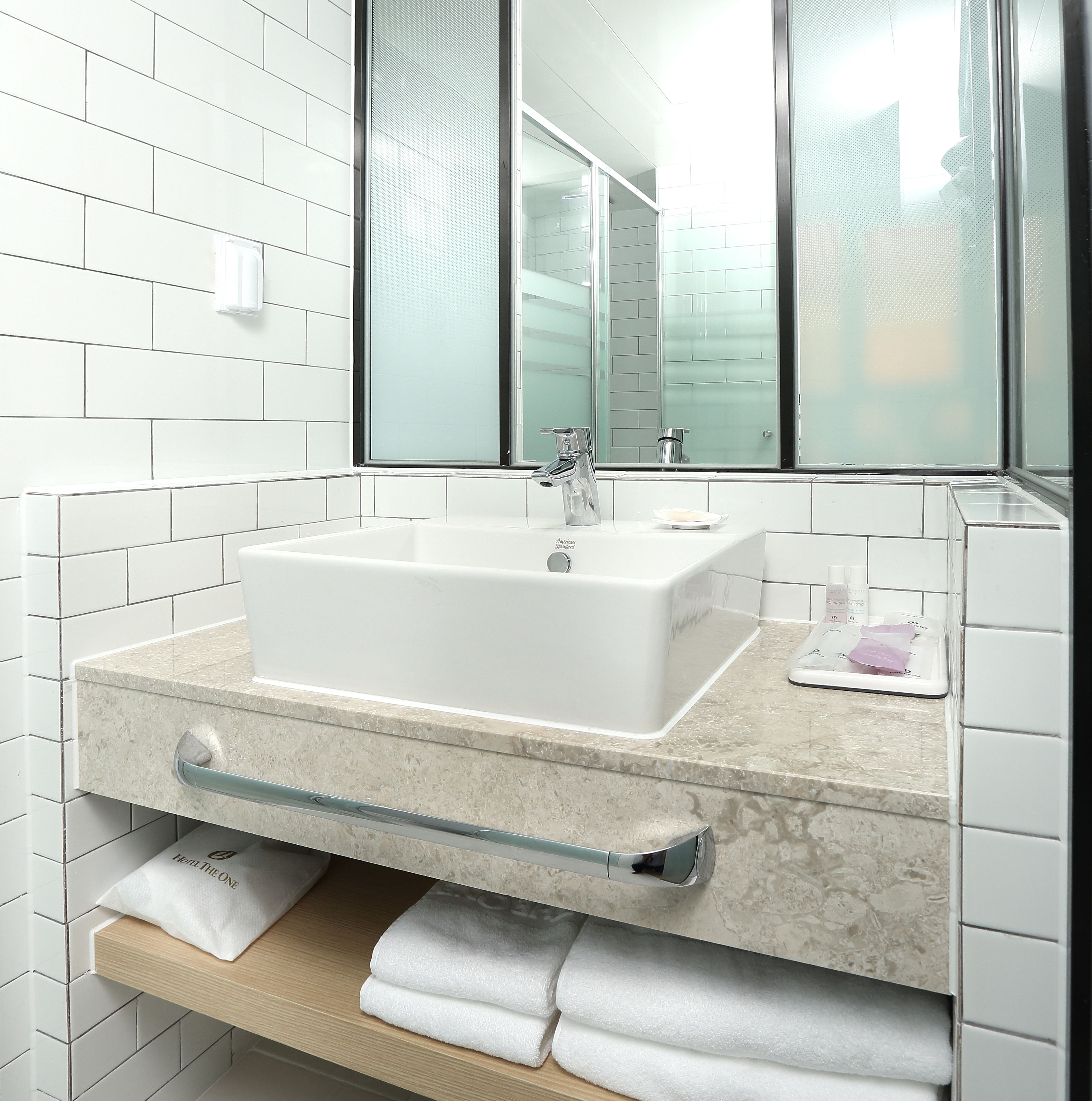 shower, rainfall showerhead, hair dryer, bathrobes