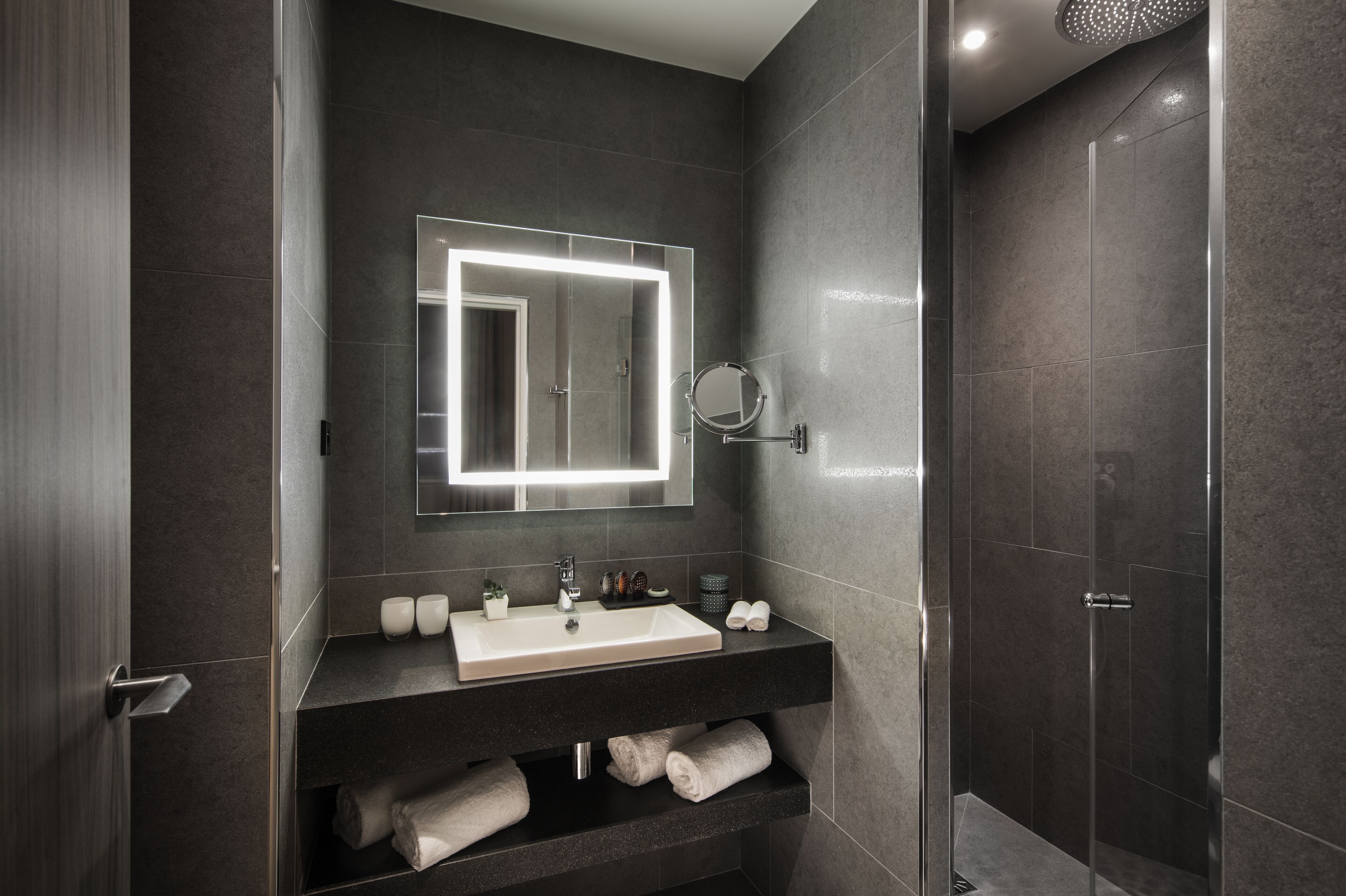 classic room | bathroom | designer toiletries, hair dryer, bathrobes, slippers