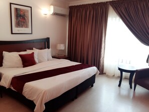 Flat-screen TV, DVD player