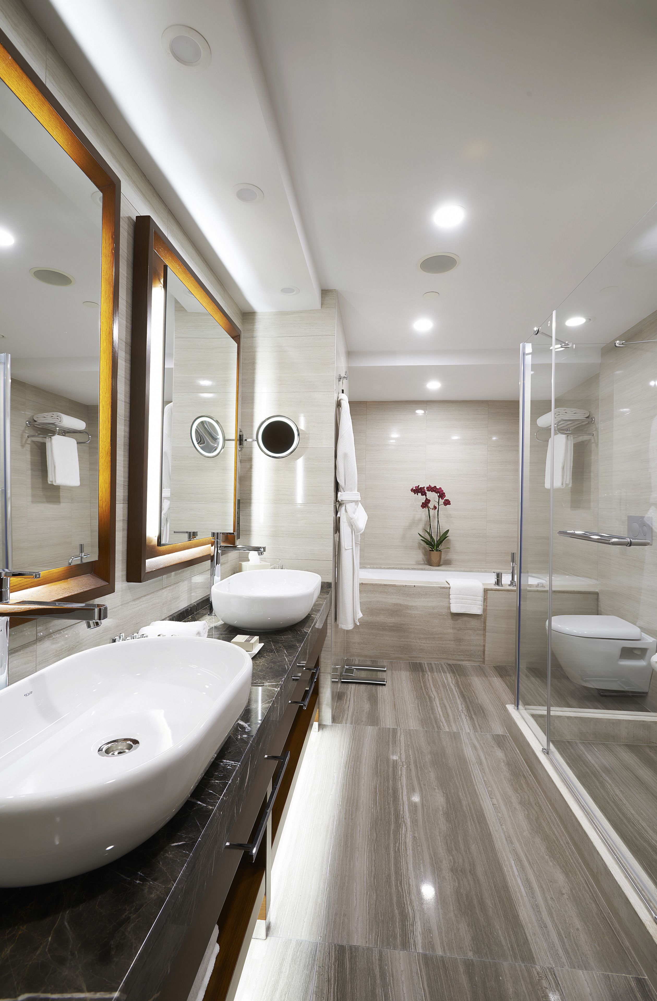 shower, rainfall showerhead, free toiletries, hair dryer