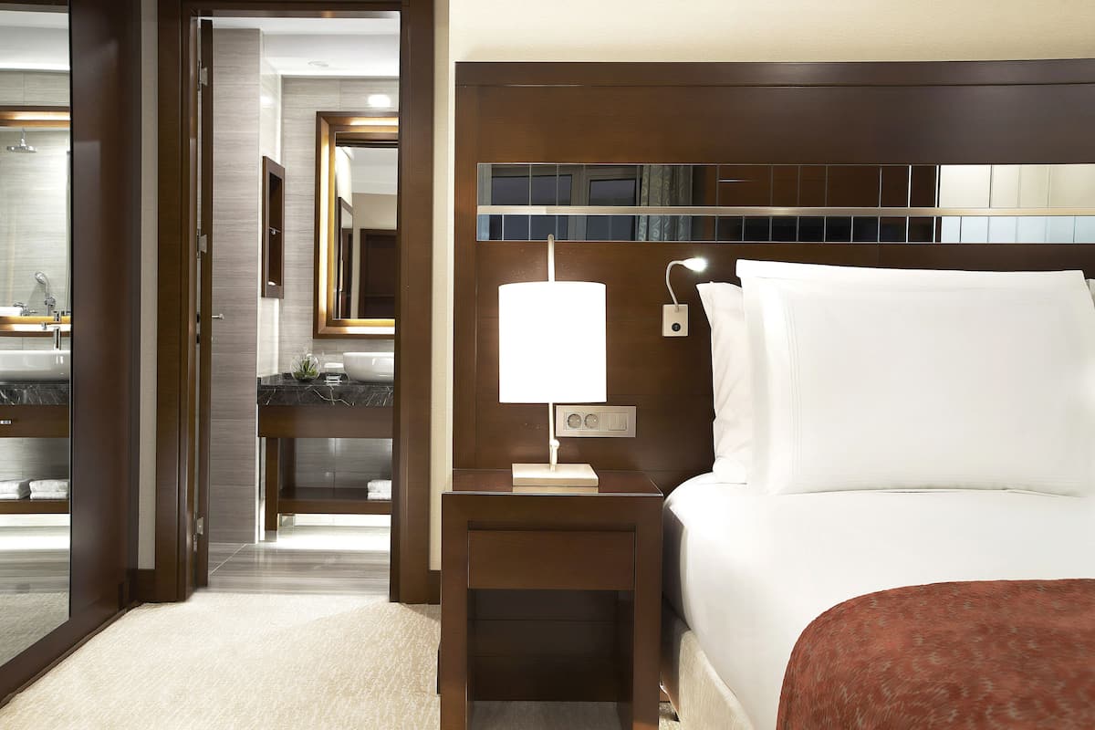 1 chambre, literie de qualité, minibar