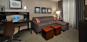 In-room safe, desk, laptop workspace, iron/ironing board