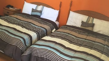 Standard Room, 2 Double Beds, Non Smoking | Desk, iron/ironing board, rollaway beds, free WiFi