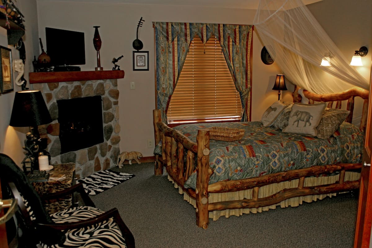 Standaard tweepersoonskamer, en-suite badkamer (Safari)
