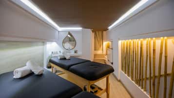 Hydrotherapy, aromatherapy, deep-tissue massages, Thai massages