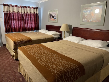 Standard Room, 2 Queen Beds | Desk, free WiFi. Liberty Inn