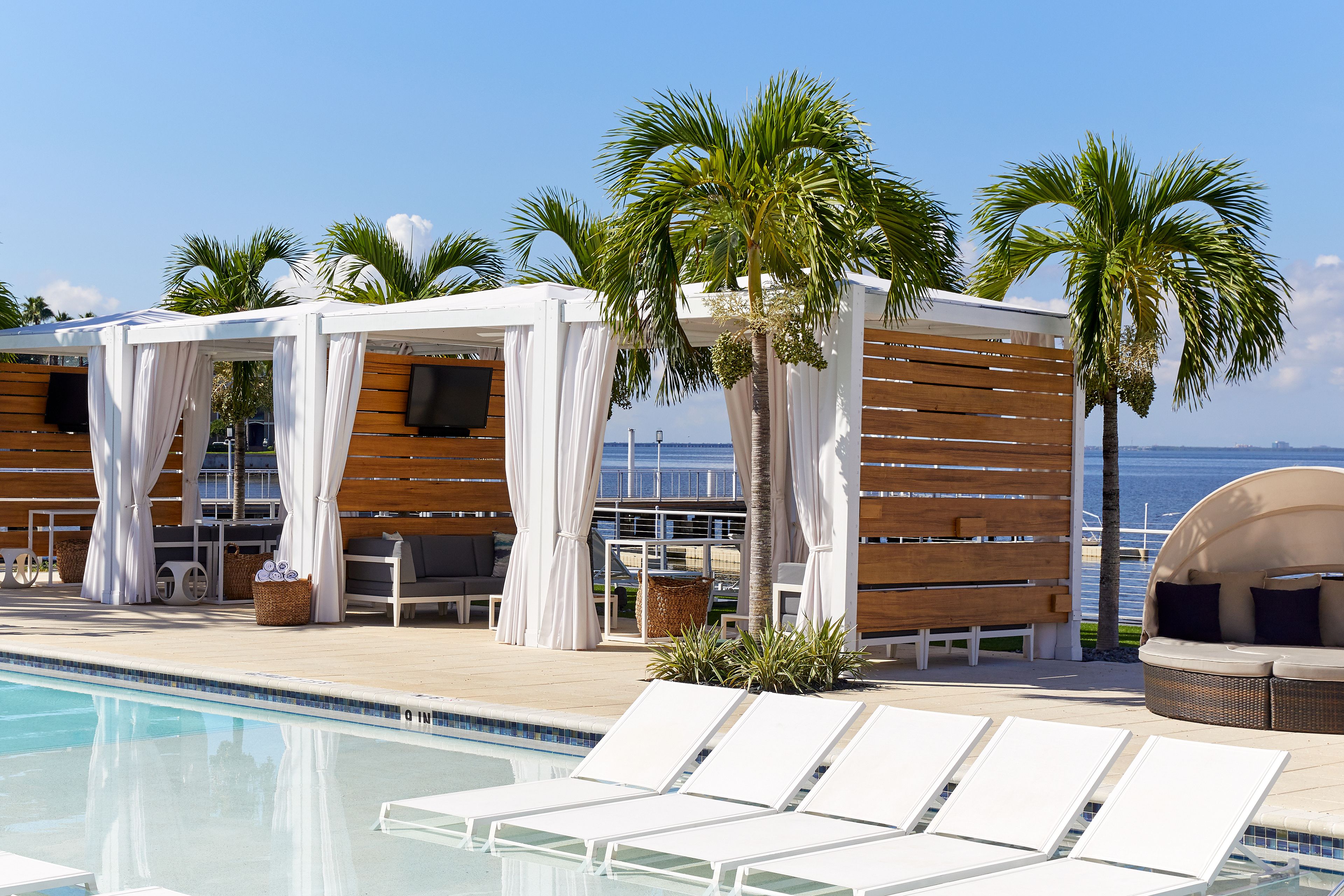 2 outdoor pools, open 8:00 AM to 9:00 PM, cabanas (surcharge)
