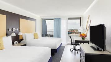 In-room safe, desk, laptop workspace, iron/ironing board