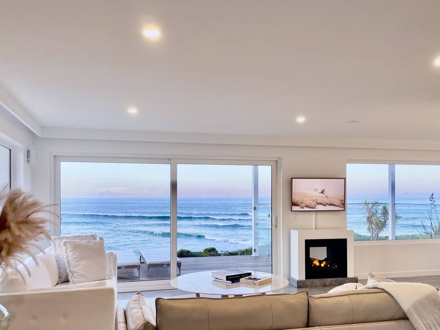 Honeymoon Studio Suite, Non Smoking, Sea View | Living area | 50-inch flat-screen TV with digital channels, TV, DVD player