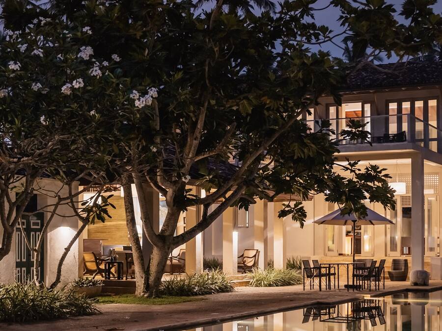 Front of property - evening/night