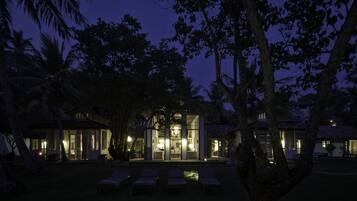 Front of property – evening/night
