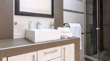 Premium Room | Bathroom | Rainfall showerhead, free toiletries, hair dryer, bathrobes