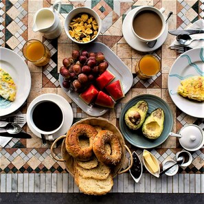 Frokostbuffé er inkludert hver dag