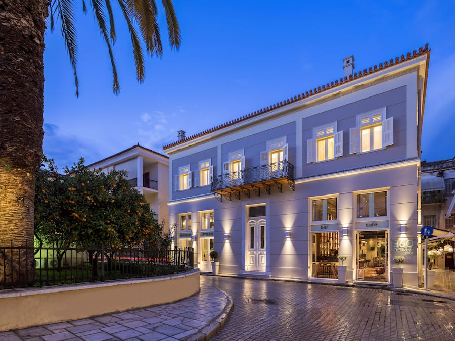 Front of property – evening/night