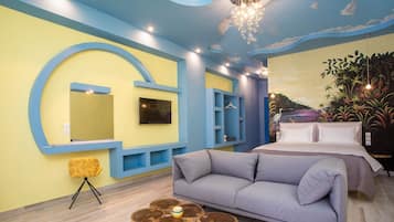 Premium Double Room, Jetted Tub, Partial Sea View | In-room safe, blackout curtains, iron/ironing board, free WiFi