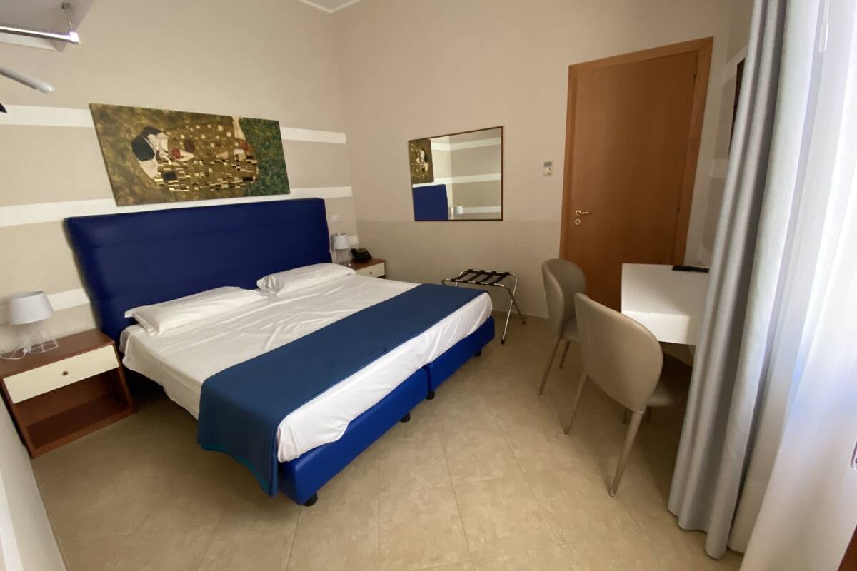 double or twin room | hypo-allergenic bedding, memory-foam beds, desk, free cots/infant beds