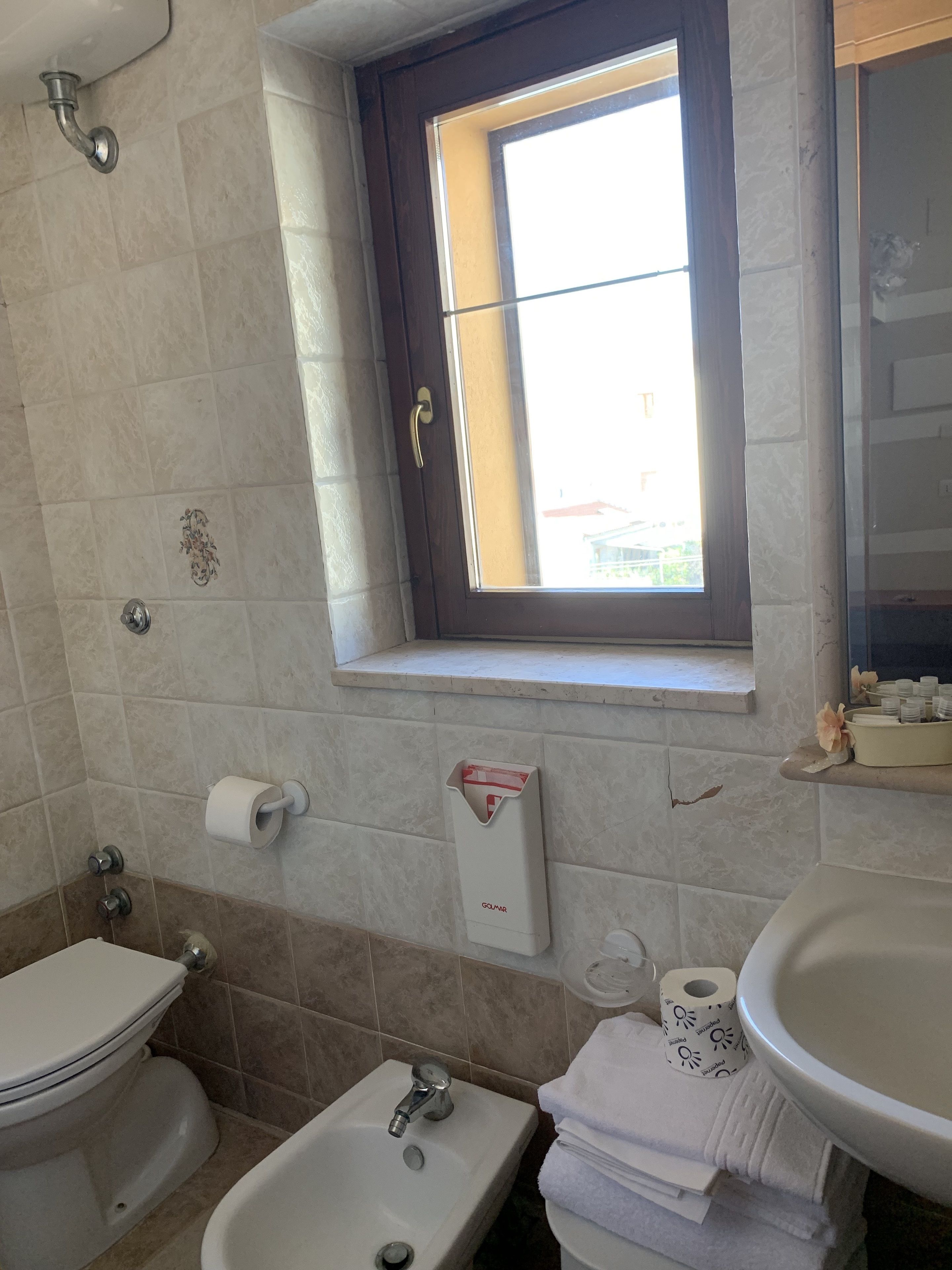 double or twin room | bathroom | shower, free toiletries, hair dryer, bidet