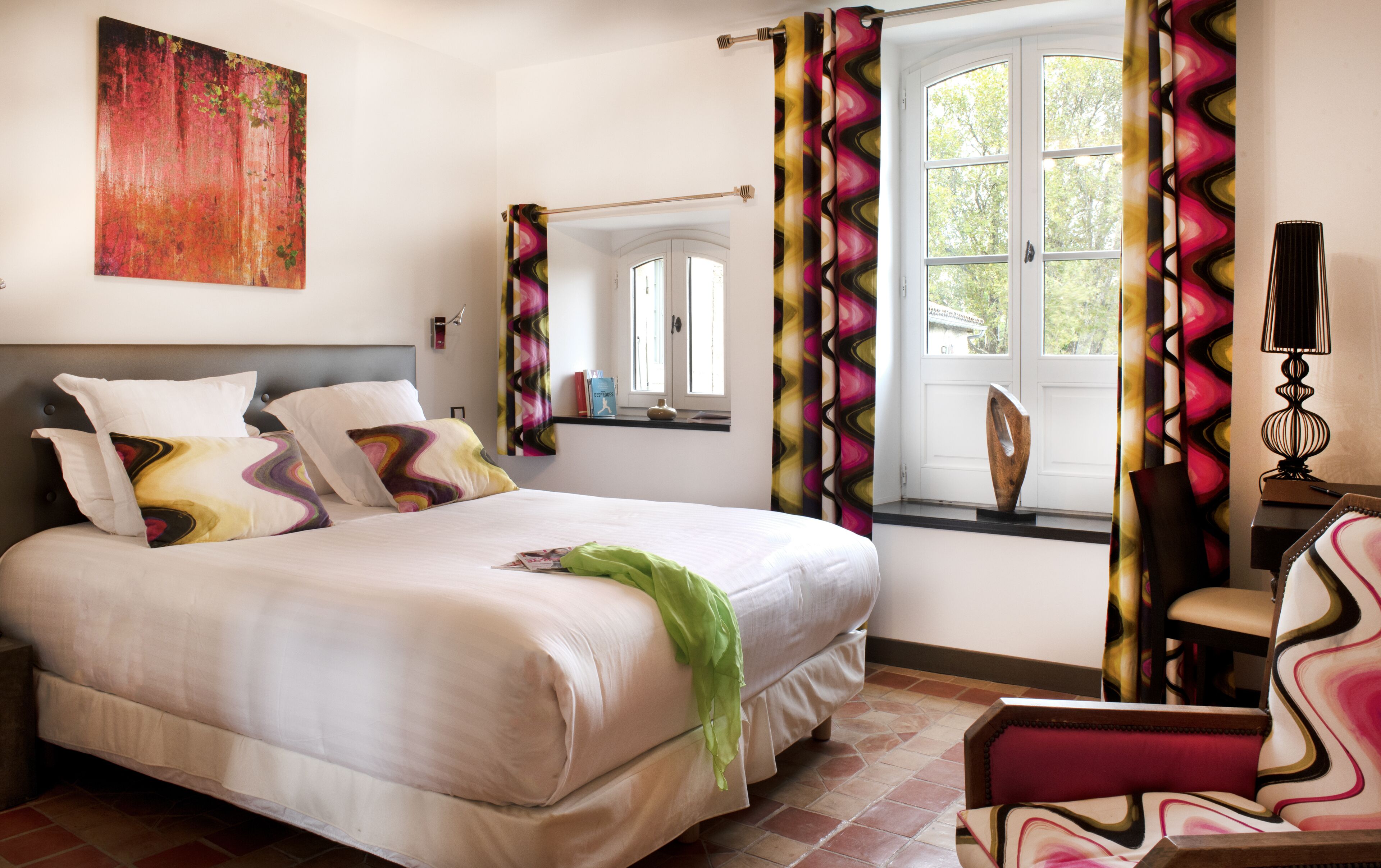 superior double room, garden view | premium bedding, in-room safe, individually decorated, desk