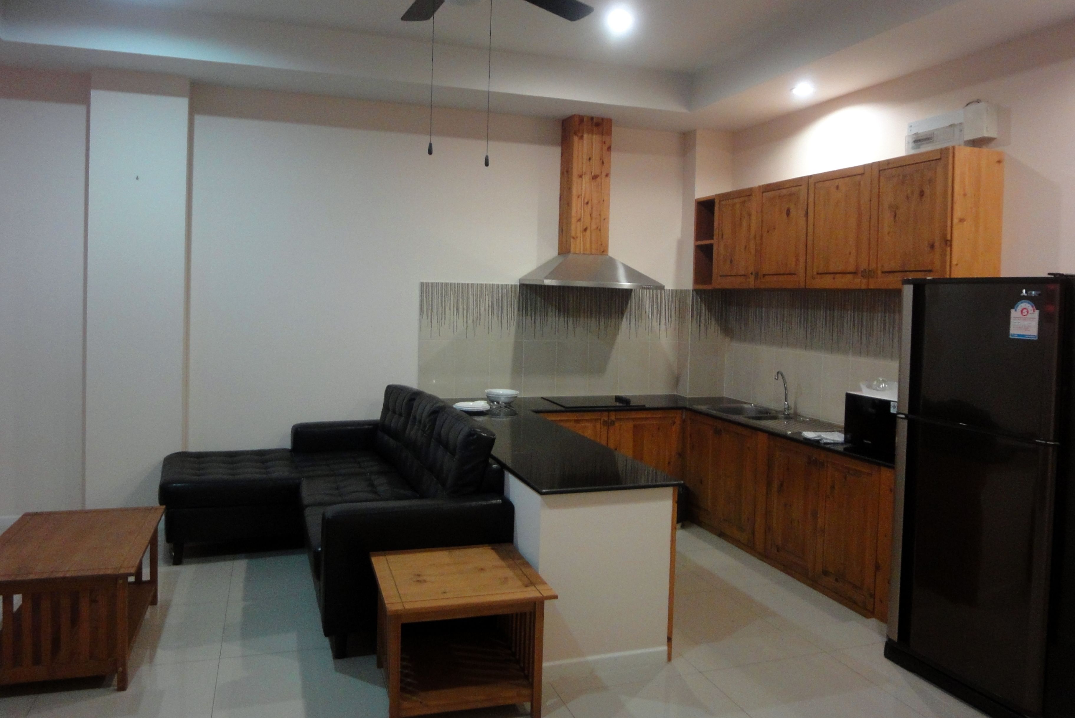 junior plan house suite | private kitchenette | full-sized fridge, microwave, electric kettle