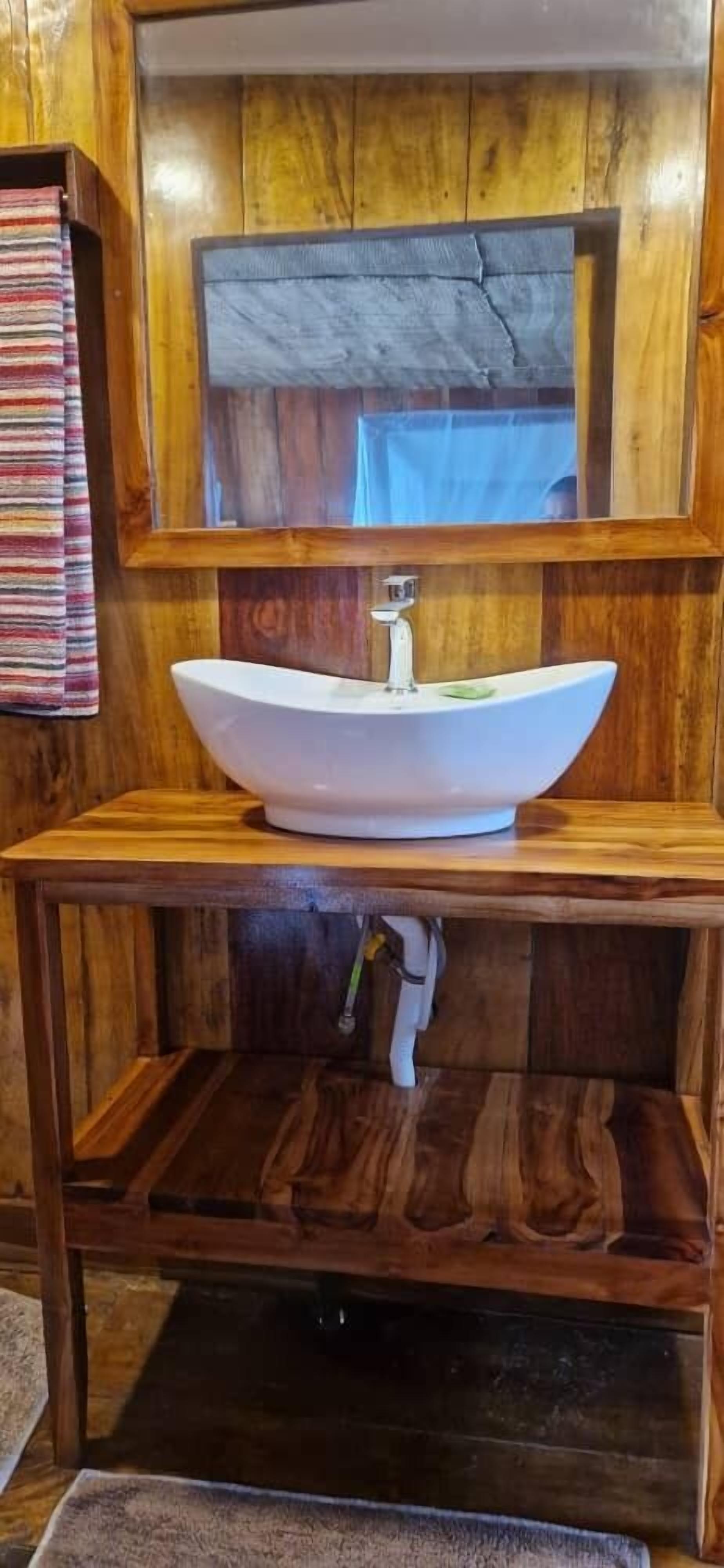 superior cabin, 1 queen bed, terrace, sea view | bathroom | shower, towels, soap, toilet paper