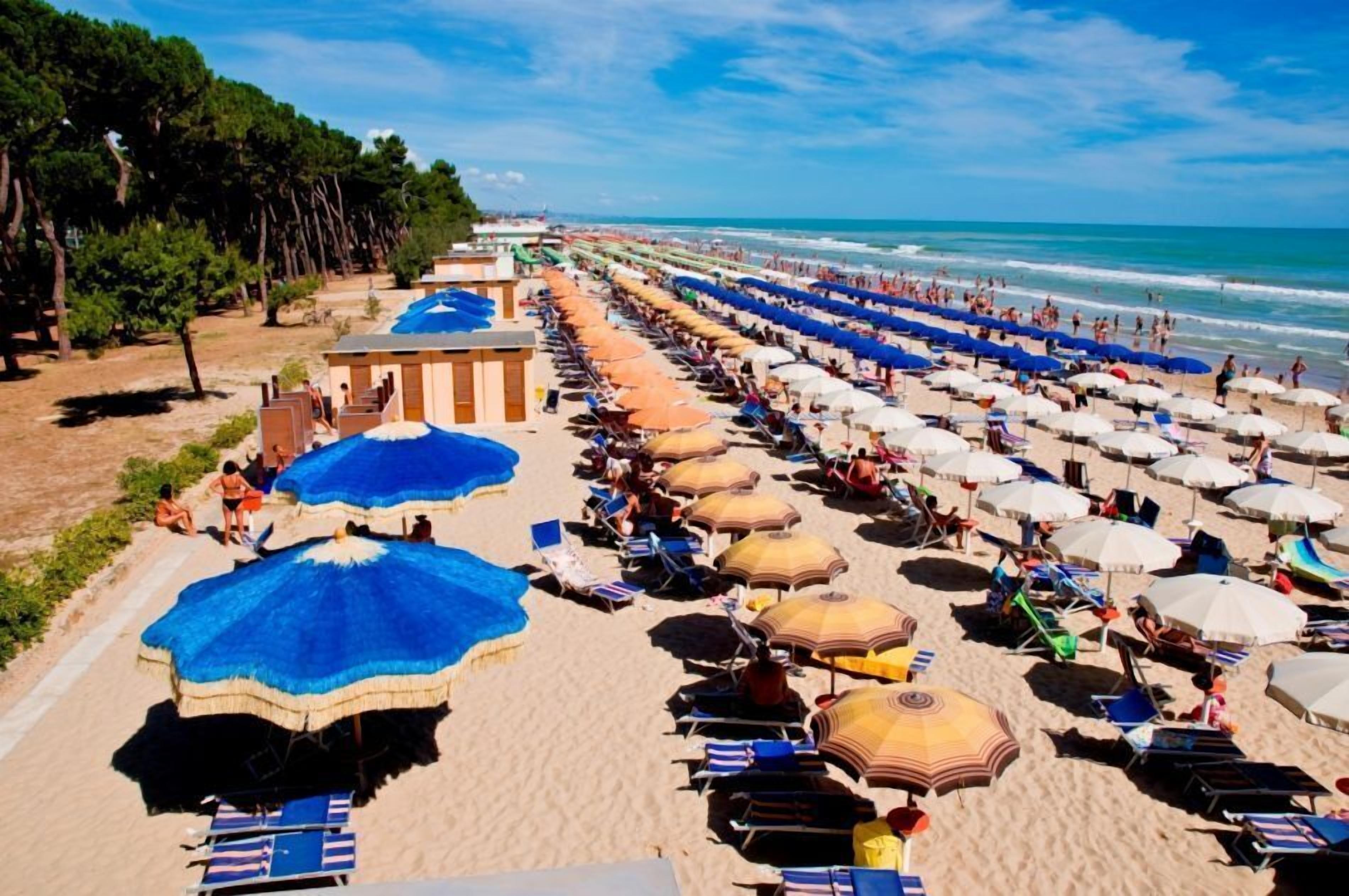 private beach nearby