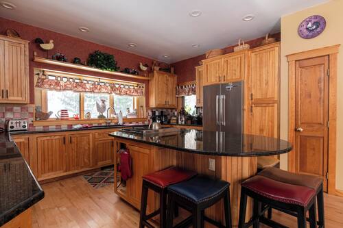 Fridge, microwave, stovetop, toaster