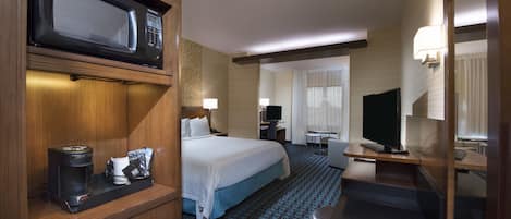 Premium bedding, individually furnished, desk, laptop workspace