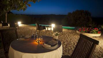 Breakfast, dinner served; international cuisine, pool views