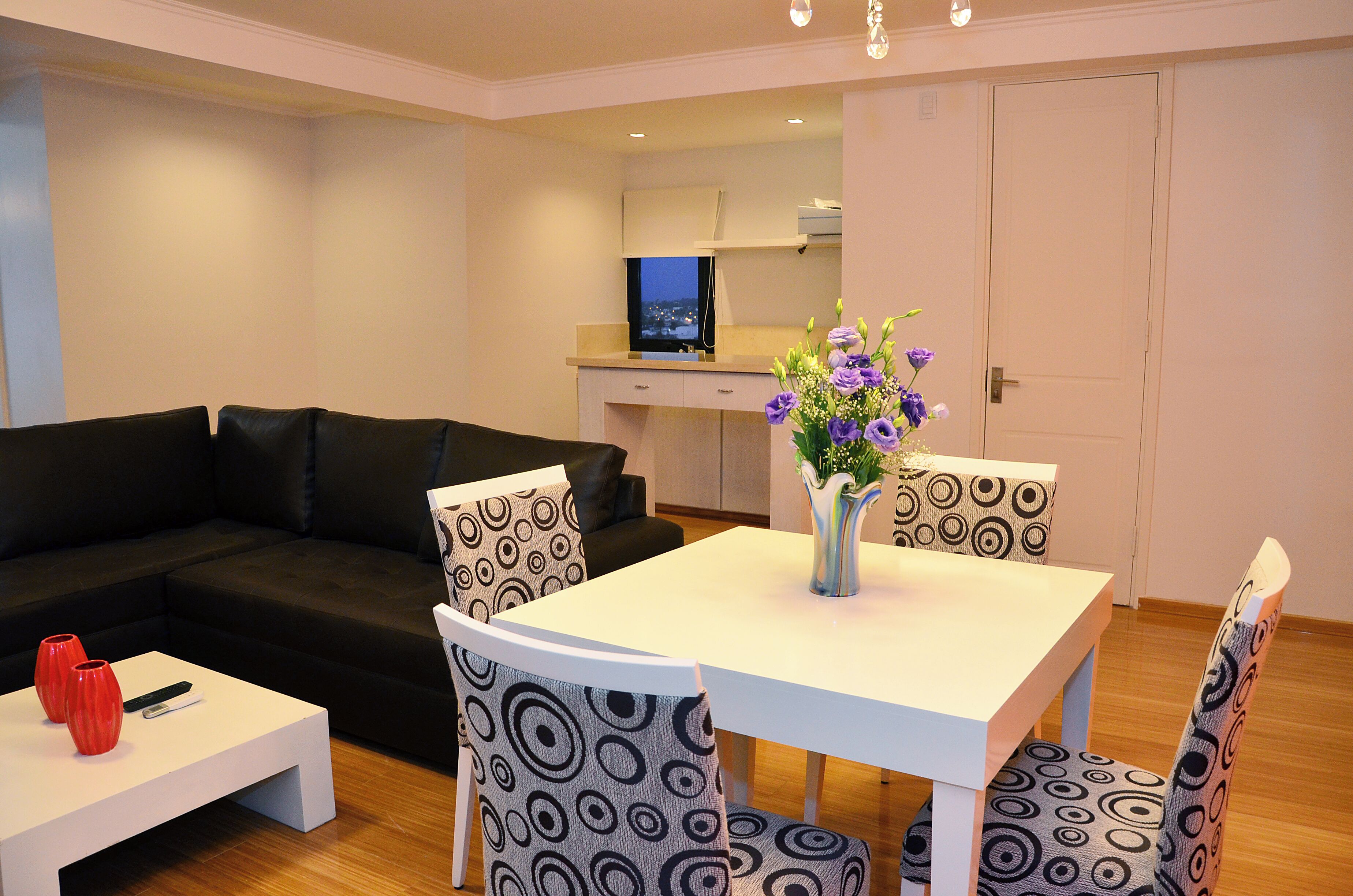 presidential suite | living area | flat-screen tv