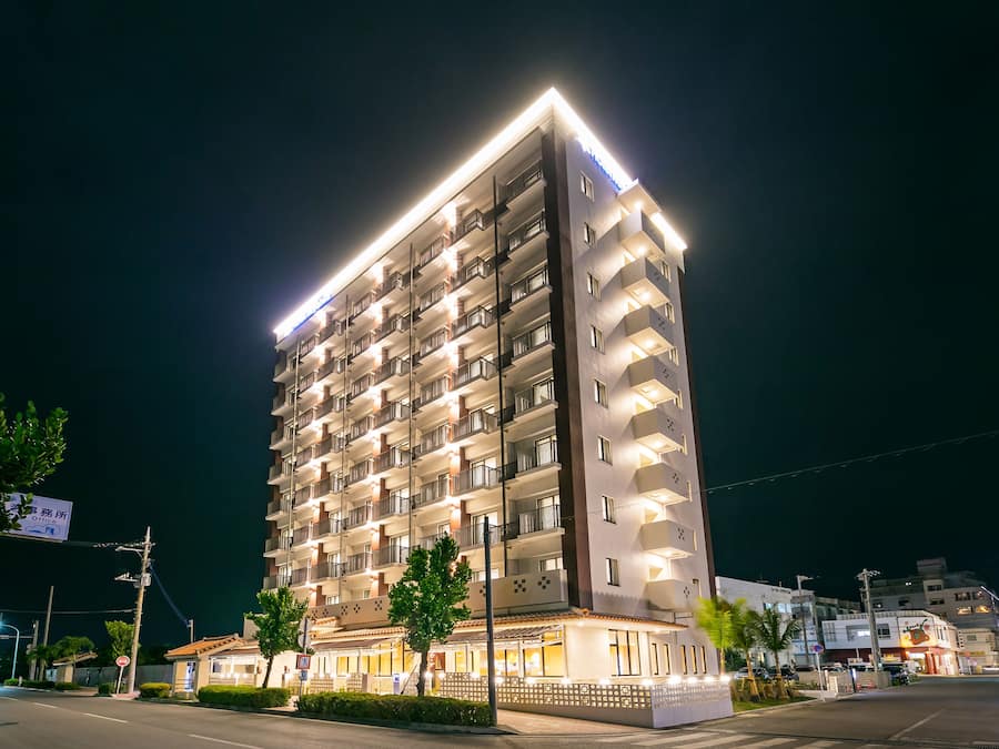 Front of property – evening/night