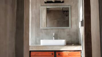 Design Studio | Bathroom | Hair dryer, slippers, towels