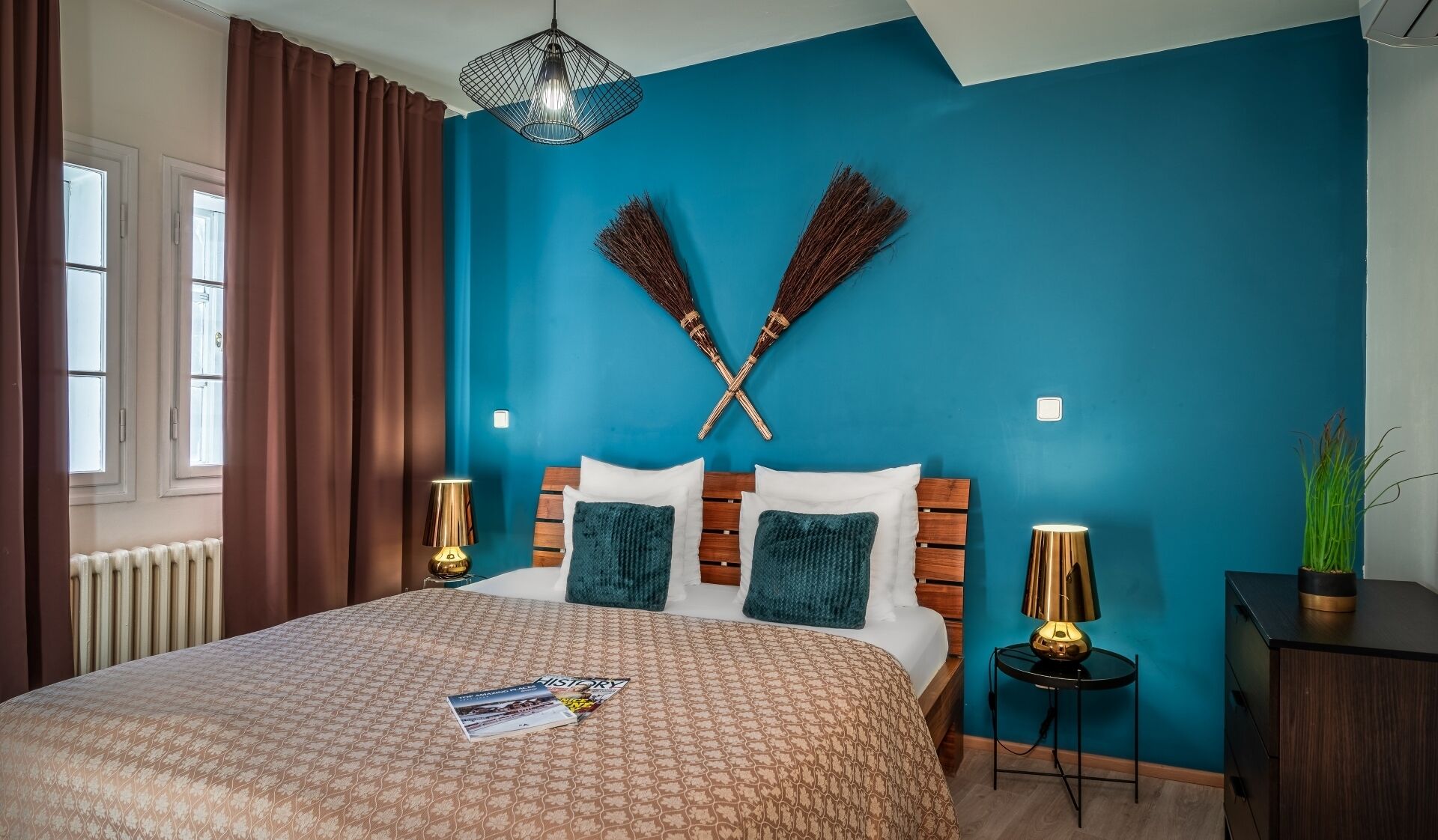 Hypo-allergenic bedding, individually decorated, individually furnished