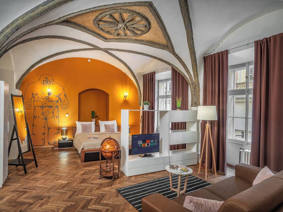 Hypo-allergenic bedding, individually decorated, individually furnished