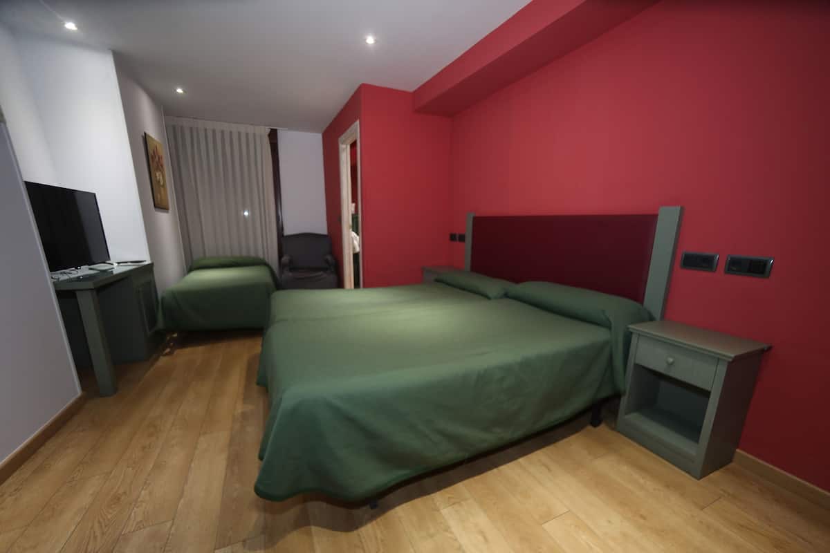 Triple Room | In-room safe, individually decorated, desk, laptop workspace