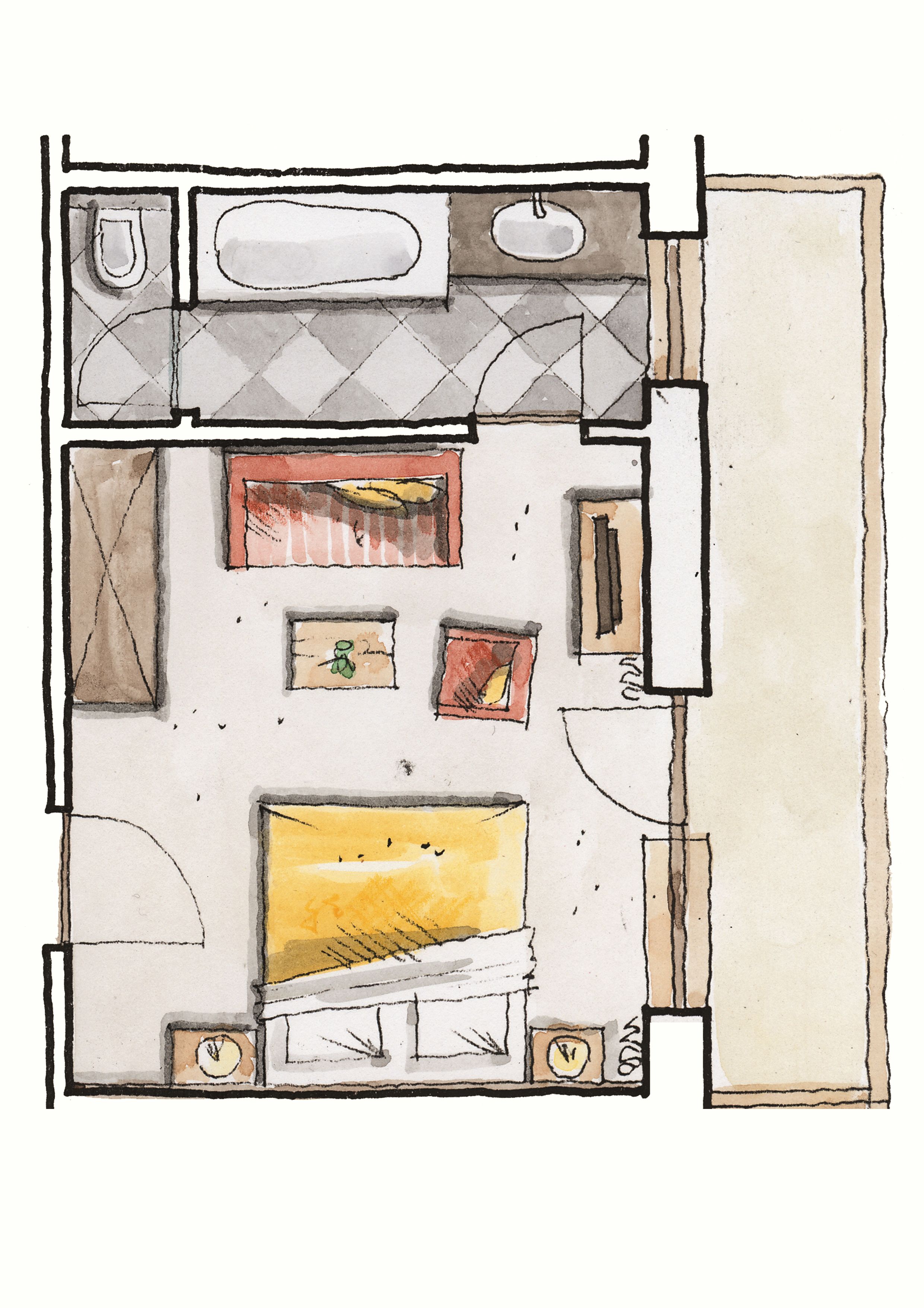 free toiletries, bathrobes, slippers, towels