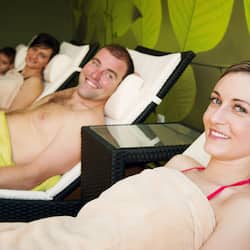 Sauna, hot tub, body treatments, hot stone massages, sports massages