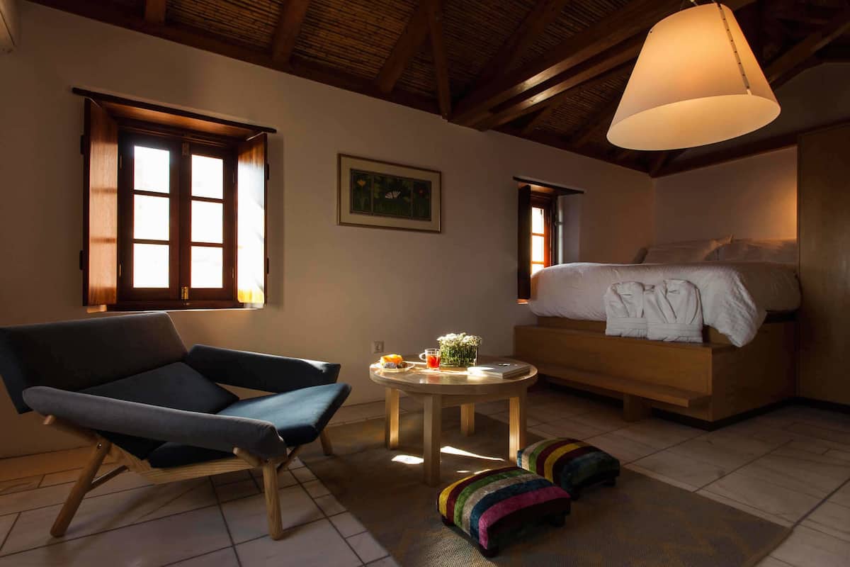 Apartment, Balcony | Living area | Flat-screen TV, fireplace