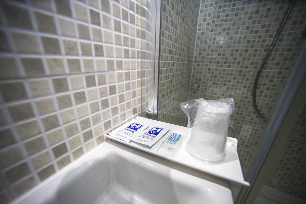 Standard Double Room, 1 Double Bed, Balcony, City View | Bathroom amenities | Shower, free toiletries, hair dryer, towels