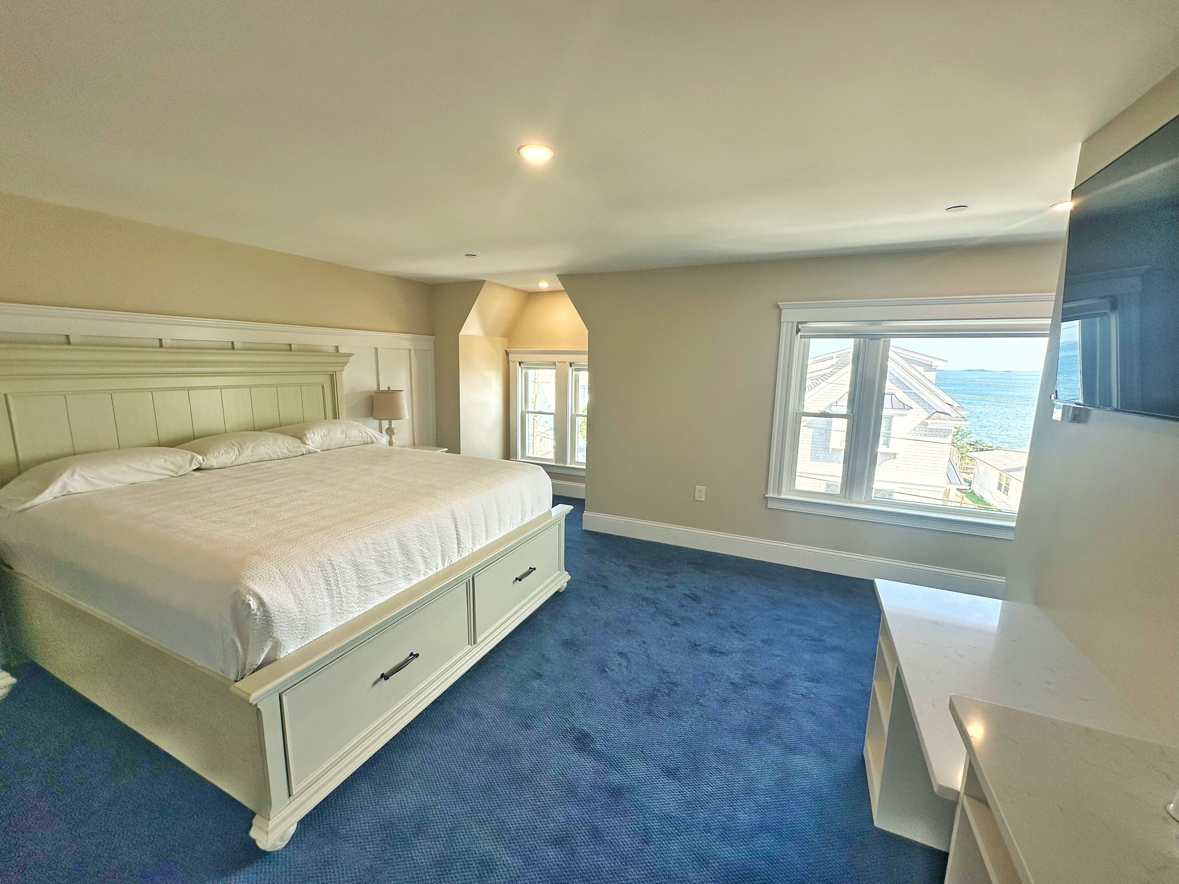 Chambre Simple Signature, 1 très grand lit, vue océan, vue mer