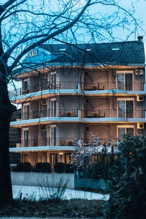 Front of property – evening/night