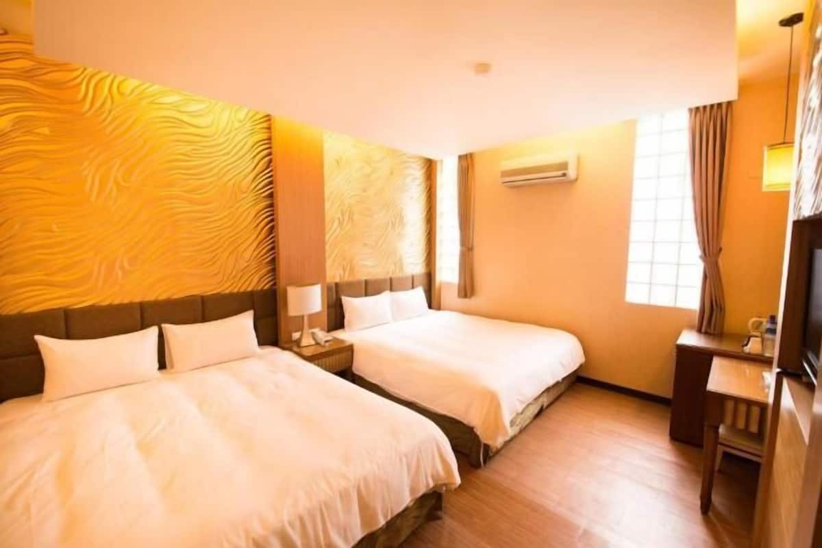 Desk, free WiFi, bed sheets
