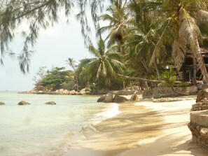 在海滩、水肺潜水